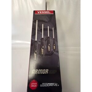 Vessel Armor Grip JIS Drive Screwdriver 4-Piece‎ Set No.550APH4PBU Japan Origin
